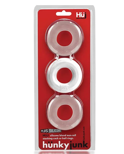 Hunky Junk C-Ring Multi Pack – White Ice Pack of 3