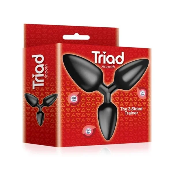 Icon Brands – The 9’s, Triad 3 Way Butt Plug, Smooth