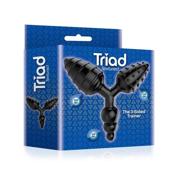 Icon Brands – The 9’s, Triad 3 Way Butt Plug, Textured