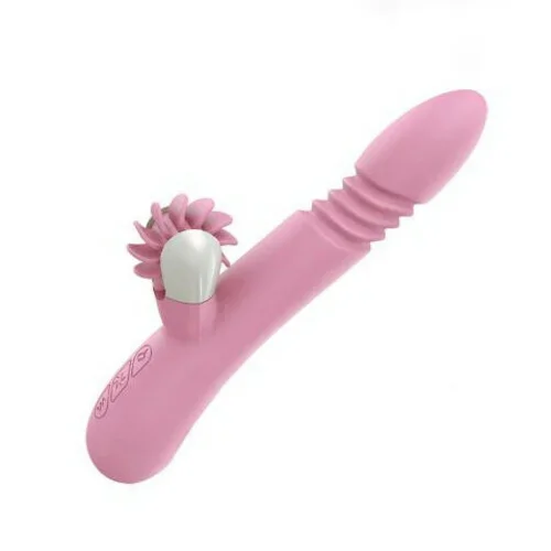 Intelligent Heating Licking Tongue Rotation Telescopic G Spot Vibrator