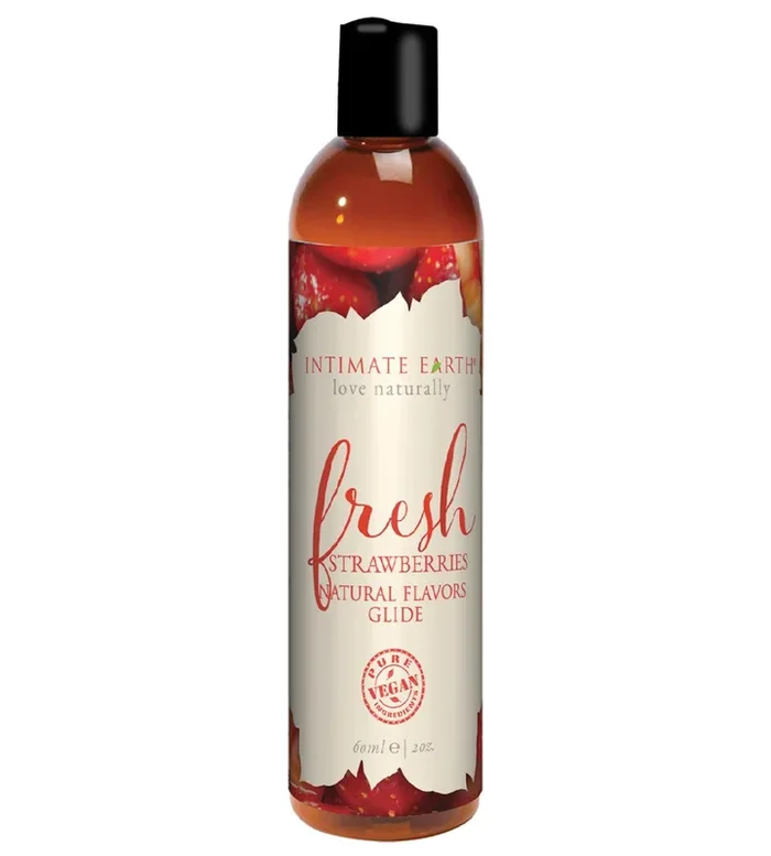Intimate Earth Flavored Glide – Fresh Strawberries 2oz