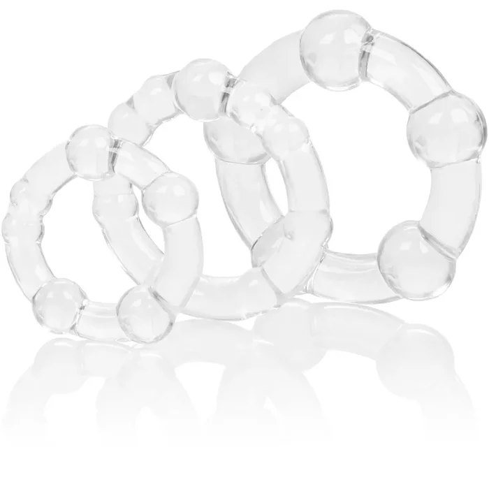 Island Cock Rings Clear – 3 Pack