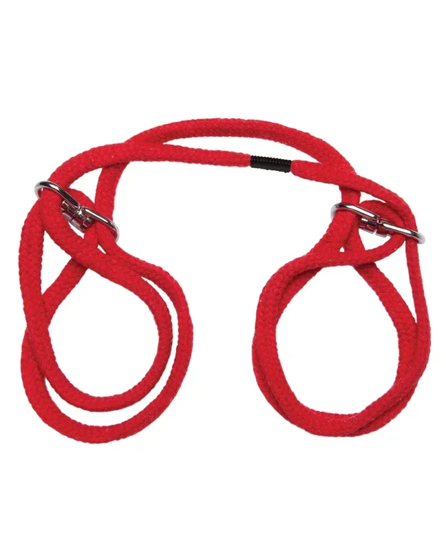 Japanese Style Bondage Wrist or Ankle Cotton Rope – Red