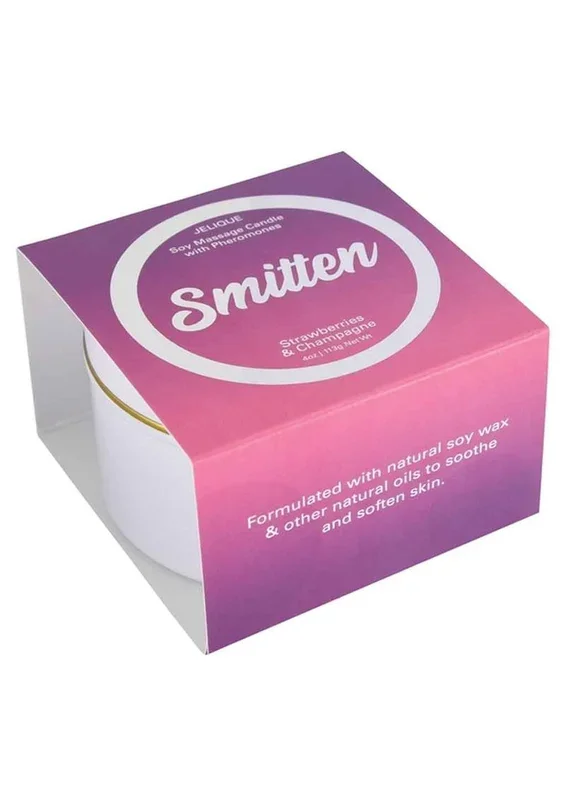 Jelique Massage Candle Pheromone Smitten Strawberry and Champagne