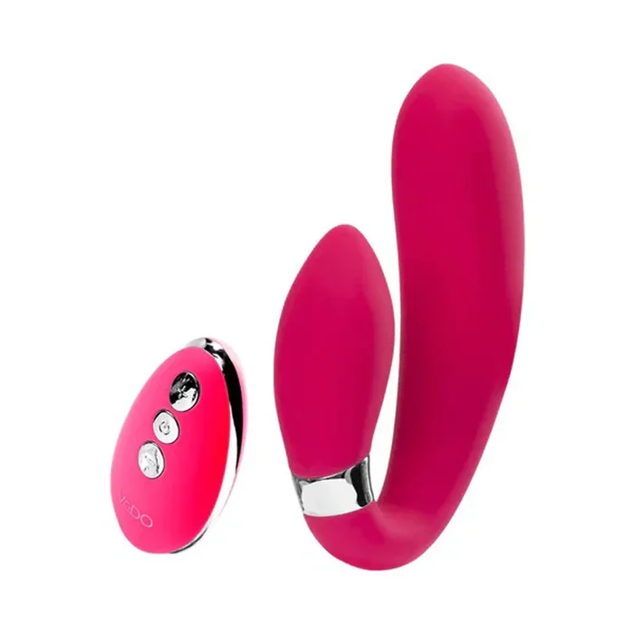 Jeni C-Shaped Dual Motor Vibe With Remote – Pink