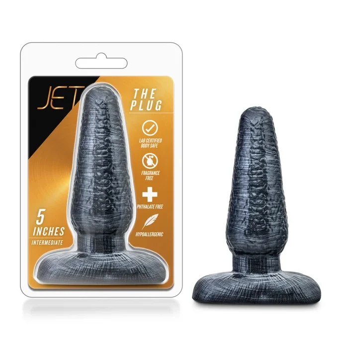 Jet By Blush® | The Plug Carbon Metallic Black 5-Inch Anal Plug