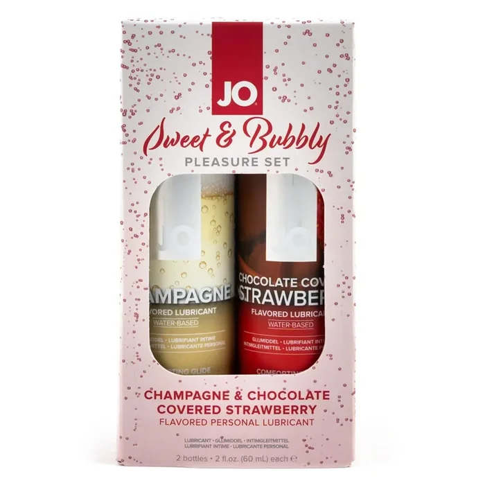 JO Sweet & Bubbly Pleasure Set Flavoured Lubricant 2-Pack