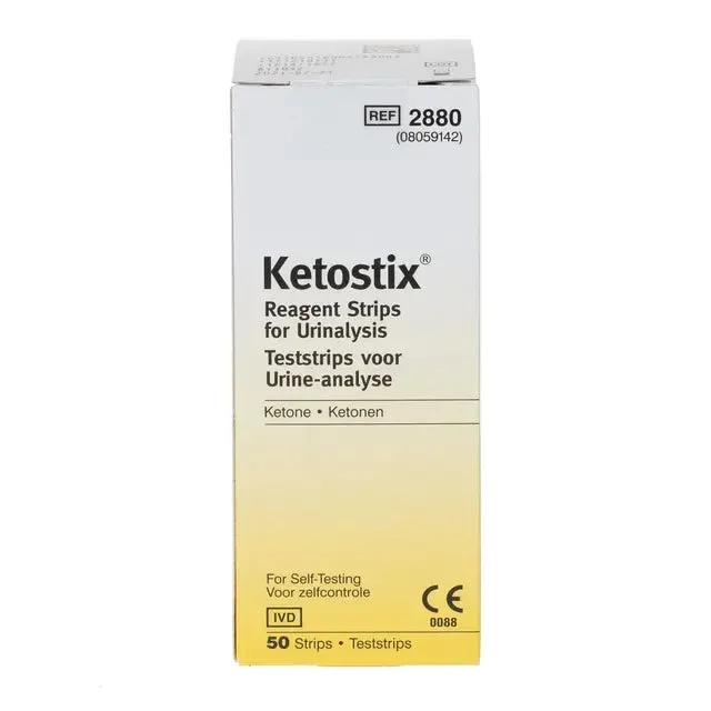Ketostix Reagent Test Strips (Ketone) 50 Pack