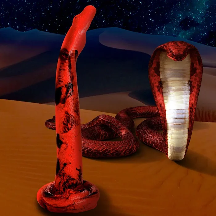 King Cobra – X-Large 18″ Long Silicone Dong