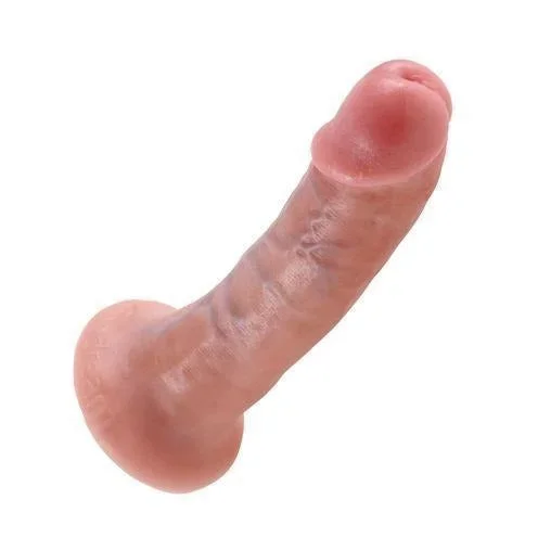 King Cock 6″ Dildo – Realistic Beige Vaginal Anal Penis Dong