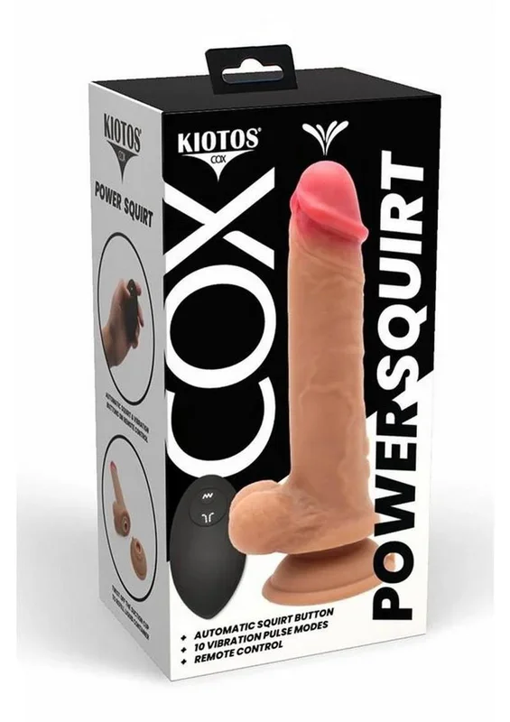 Kiotos Cox Power Squirt Vibration Rechargeable Silicone Dildo with Remote Control