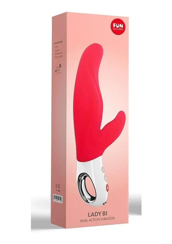 Lady Bi Silicone Vibrator with Clitoral Stimulator – India