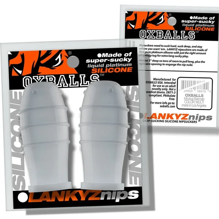 Lankyz Silicone Nipsuckers – Clear Silicone