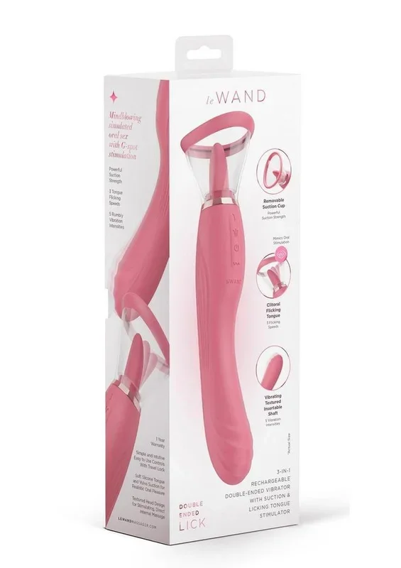 Le Wand Lick Silicone Rechargeable Vibrating Tongue