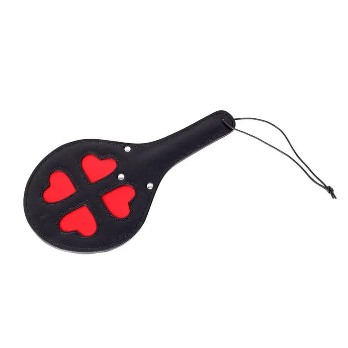 leather paddle hearts
