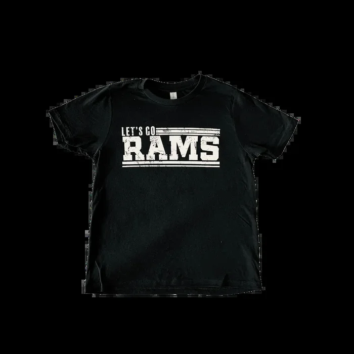 Let’s Go Rams T-Shirt – Black