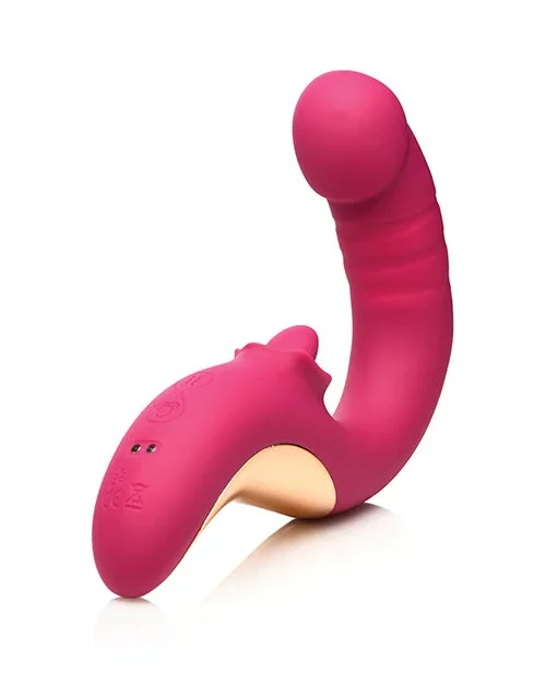 Lickgasm Tease & Please Thrusting & Licking Vibrator – Pink