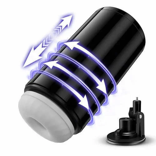 Lightspeed – 4 in 1 Masturbator Cup7 Thrutings & 7 RotatingsSuction Cup MountMagnetic Inner Liner