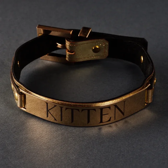 Lillith Genuine Leather Kitten Collar