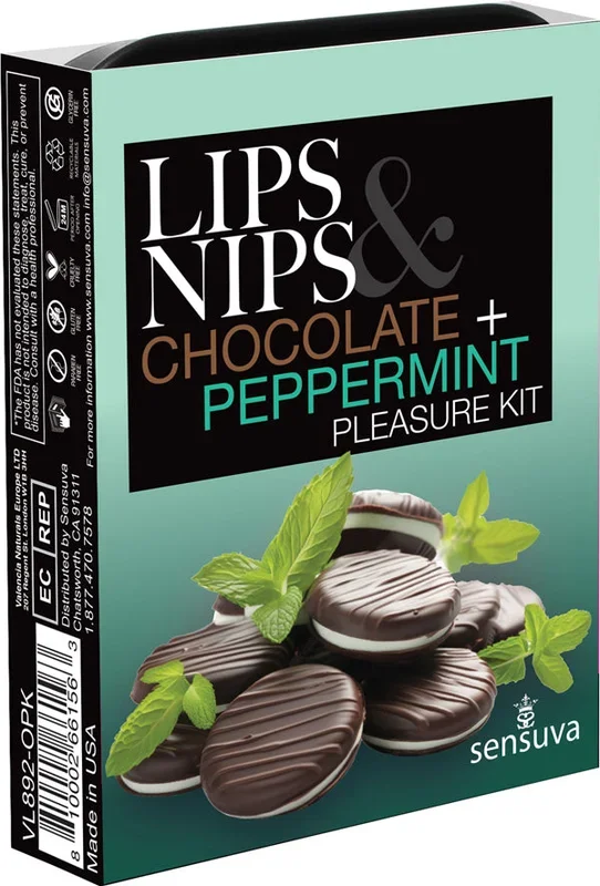 Lips and Nips Pleasure Kit Chocolate-Peppermint