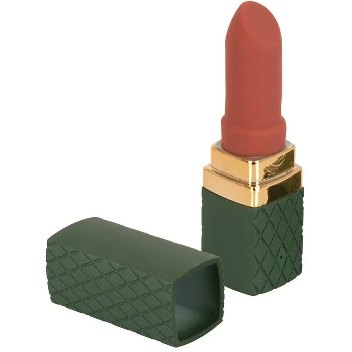 Lipstick vibrator “Luxurious Lipstick” made of silicone – 8.5 cm (green)