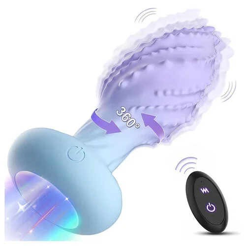 Little Monster 360° Rotating Anal Vibrator10 Vibration Frequencies7-Color LED Light