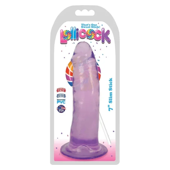 Lollicock 7 Inch Slim Stick – Grape