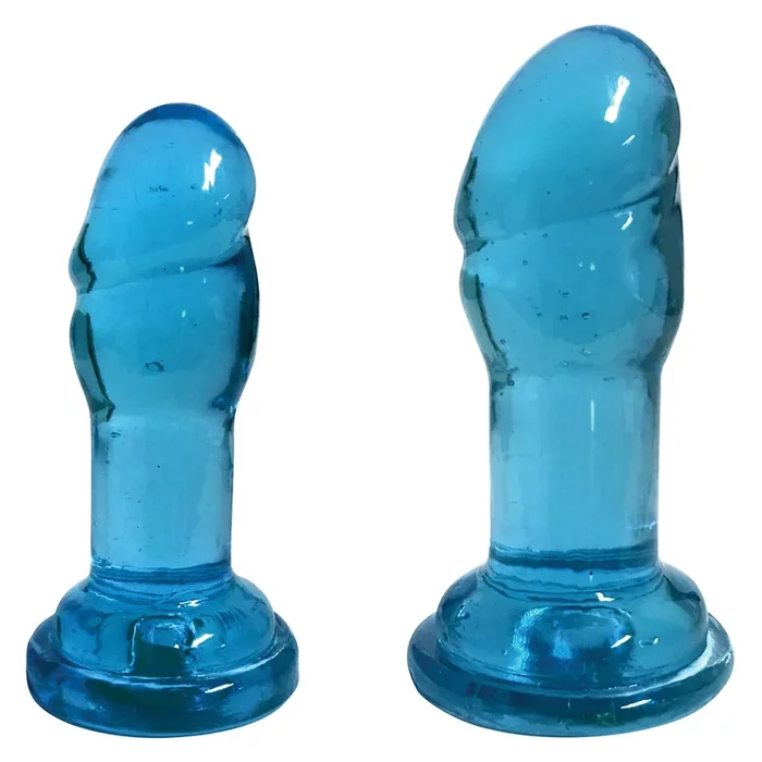 Lollicock Slim Stick Duo Suction Cup Dildos – Blue