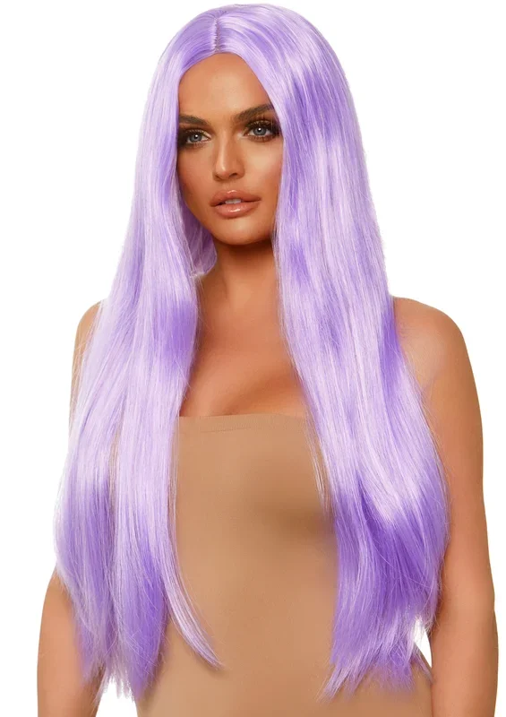 Long Straight Wig 33 Inch – Lavender