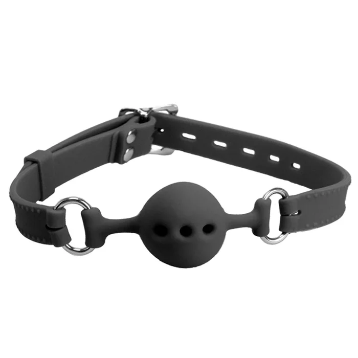 Love in Leather Petite Breathable Silicone Ball Gag