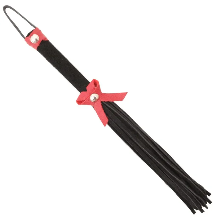 Love in Leather Suede Willy Whip With Bow