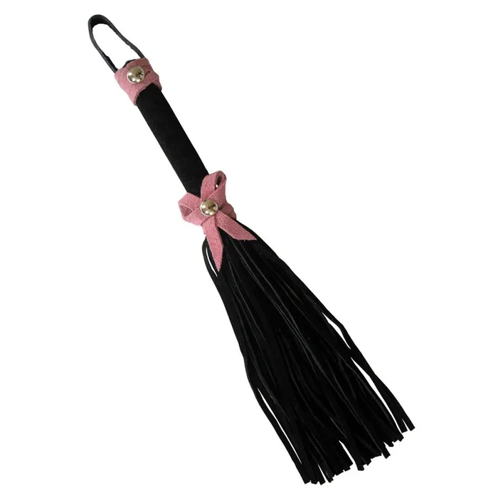 Love Knot Mini Flogger w- Bow – Black w-Pink Bow