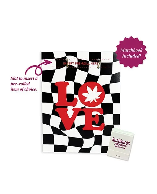 Love Retro Greeting Card With Matchbook Groovy Era Vibes