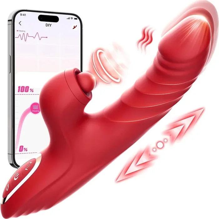 Love Thruster Rabbit Vibrator with Triple Stimulation: Suction, Pulsing & Vibration (≤50 dB) #Foreplay #Bathroom