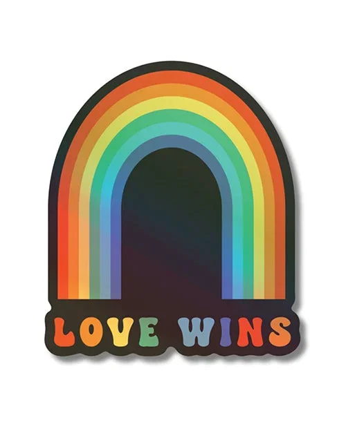 Love Wins Holographic Sticker – Pack of 3