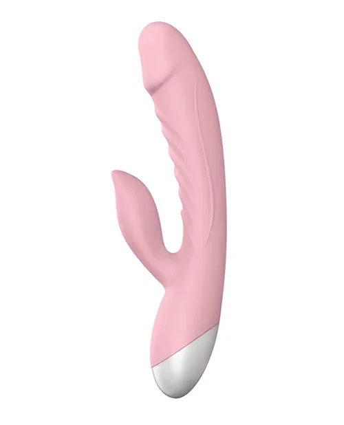 Luv Inc Rabbit Vibrator Pink Dual Stimulation 10 Modes Rechargeable Waterproof