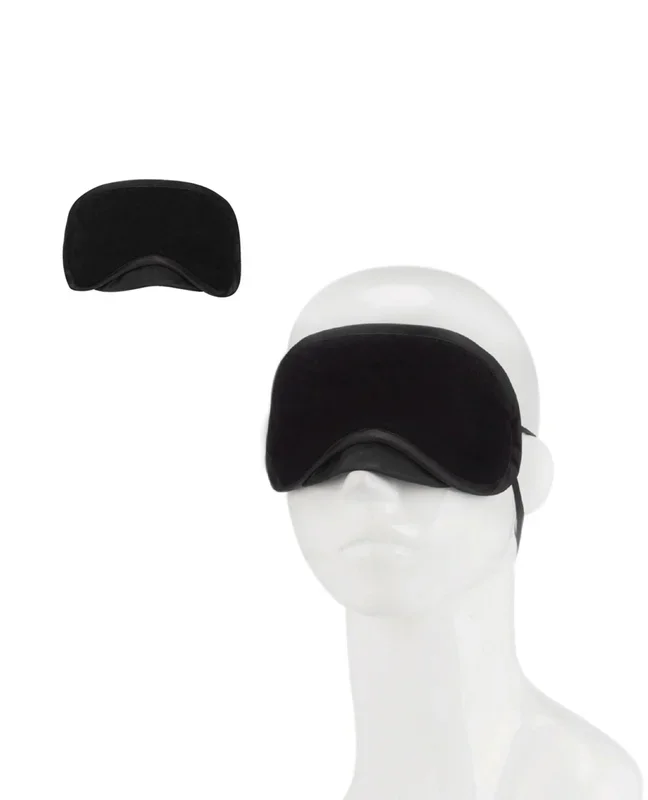 Lux Fetish Peek a Boo Love Mask – Black