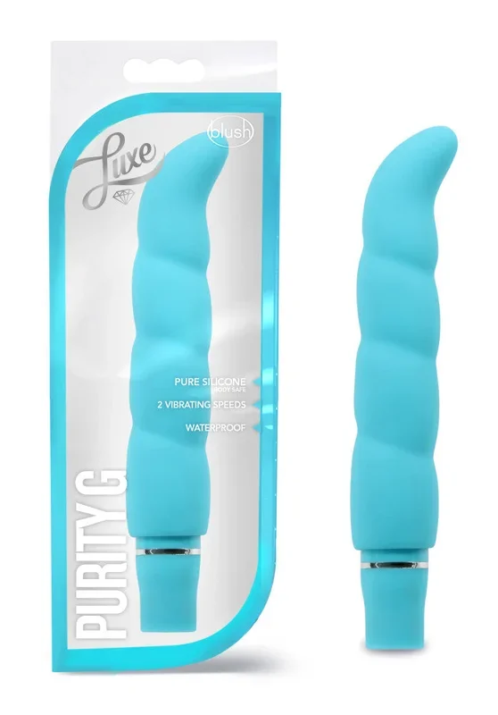 Luxe By Blush® | Purity G G-Spot Aqua 6.25-Inch Vibrator