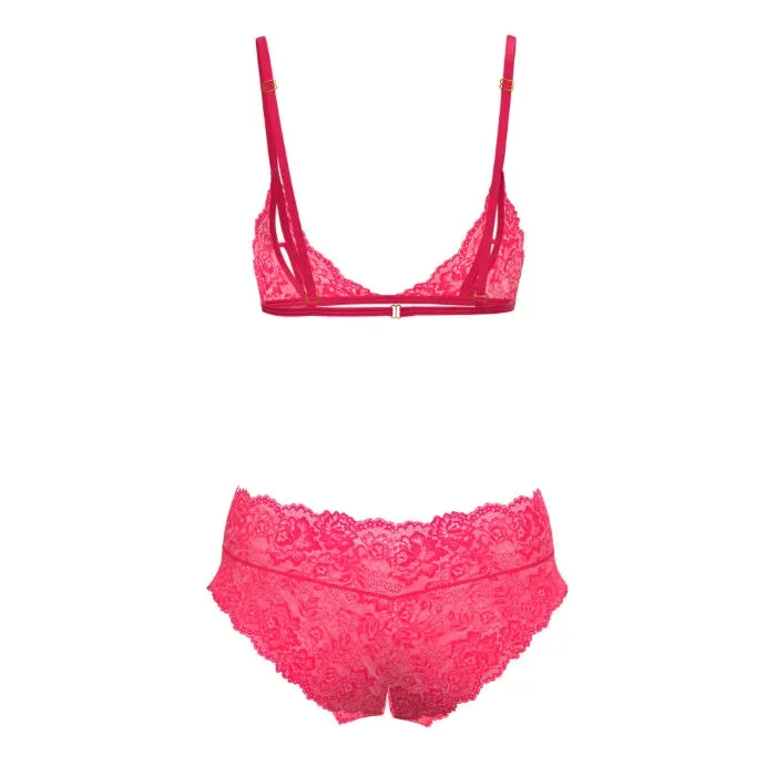 Magic Silk Get It Girl Peek-a-Boo Bralette & Split Crotch Boy Short Set