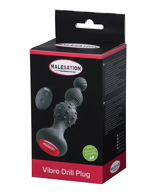 Malesation Vibro Drill Plug – Black