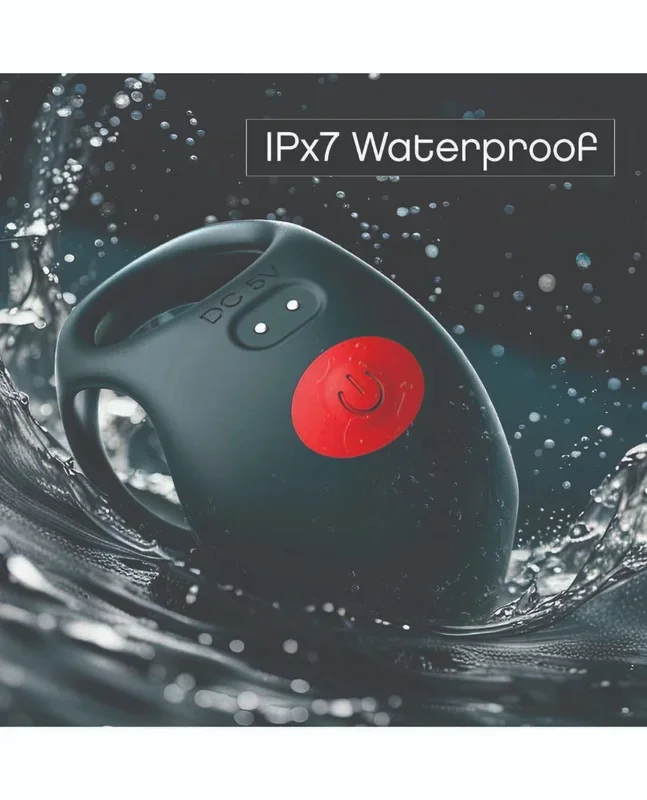 Massive Red Dot Cock Ring V3 – Black