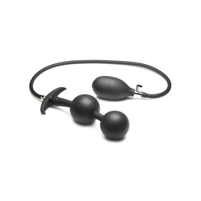 Master Series Ass Rattler Weighted Inflatable Silicone Anal Plug