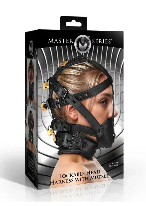 Master Series Lockable Head Harness with Muzzle
