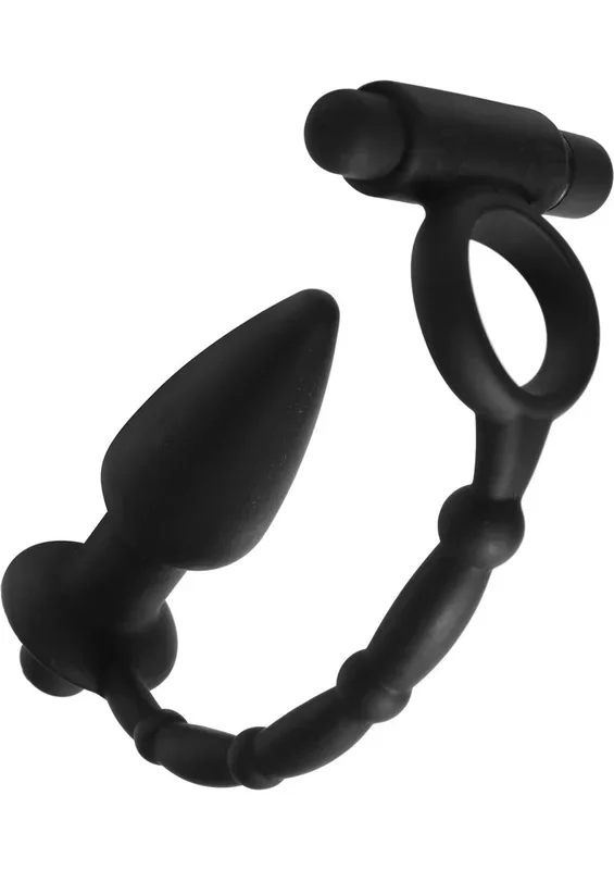 Master Series Viaticus Dual Vibrating Cock Ring and Vibrating Anal Plug