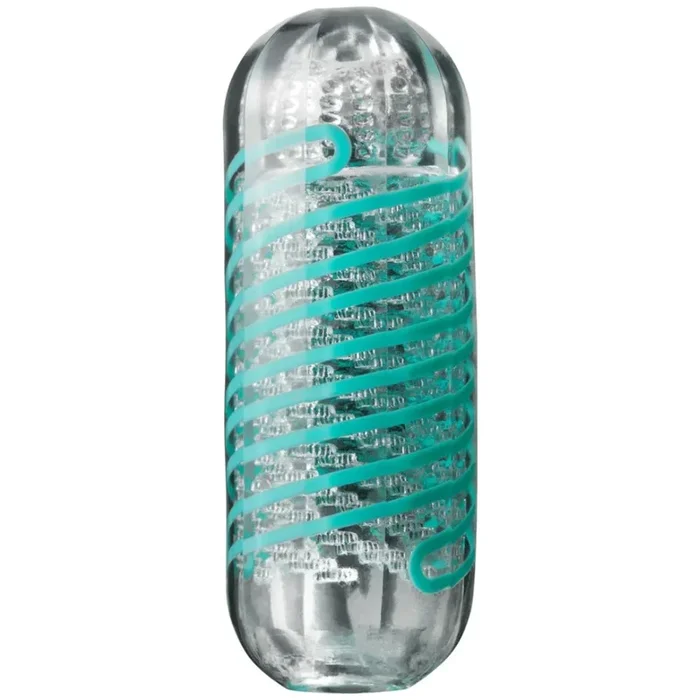 Masturbator “TENGA Spinner 04 PIXEL” with suction and rotation effect (blue)