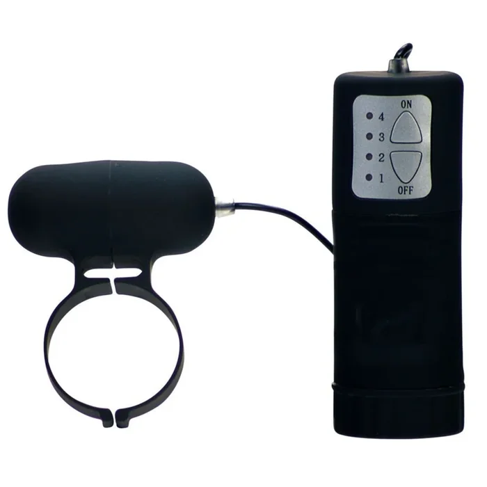 Me You Us Aqua Silk Wired Vibrating Cock Ring Black