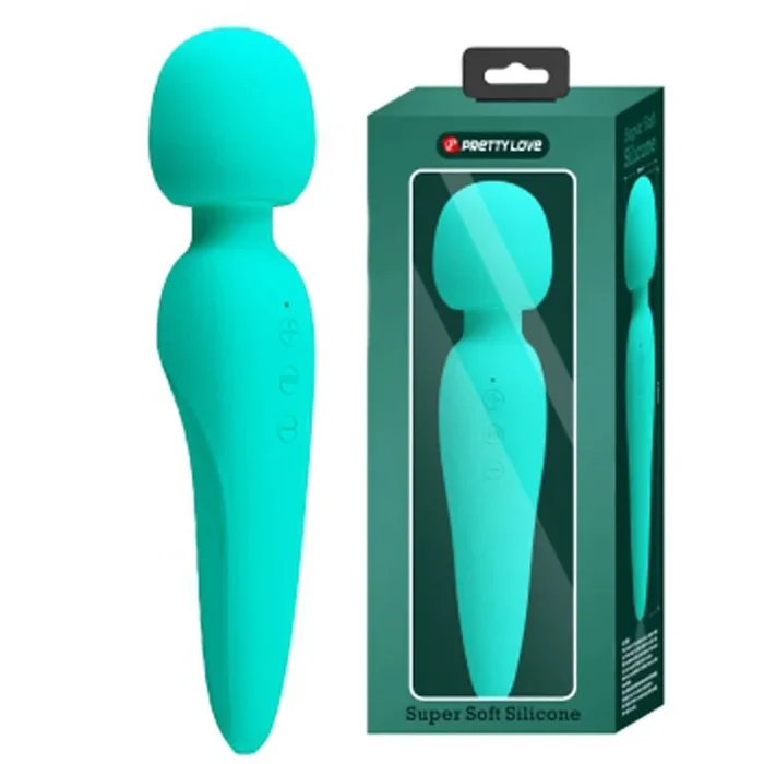 Meredith Super Soft Silicone Wand – Turquoise