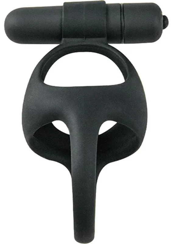 My Cockring Silicone Vibrating Bullet and Scrotum Ring