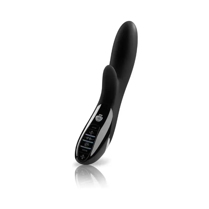Mystim Daring Danny E-Stim Rechargeable Silicone Curved Dual Stimulating Rabbit Style Vibrator