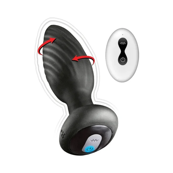 Nasstoys Ass-Sation Rechargeable Remote-Control Vibrating & Rotating Anal Plug